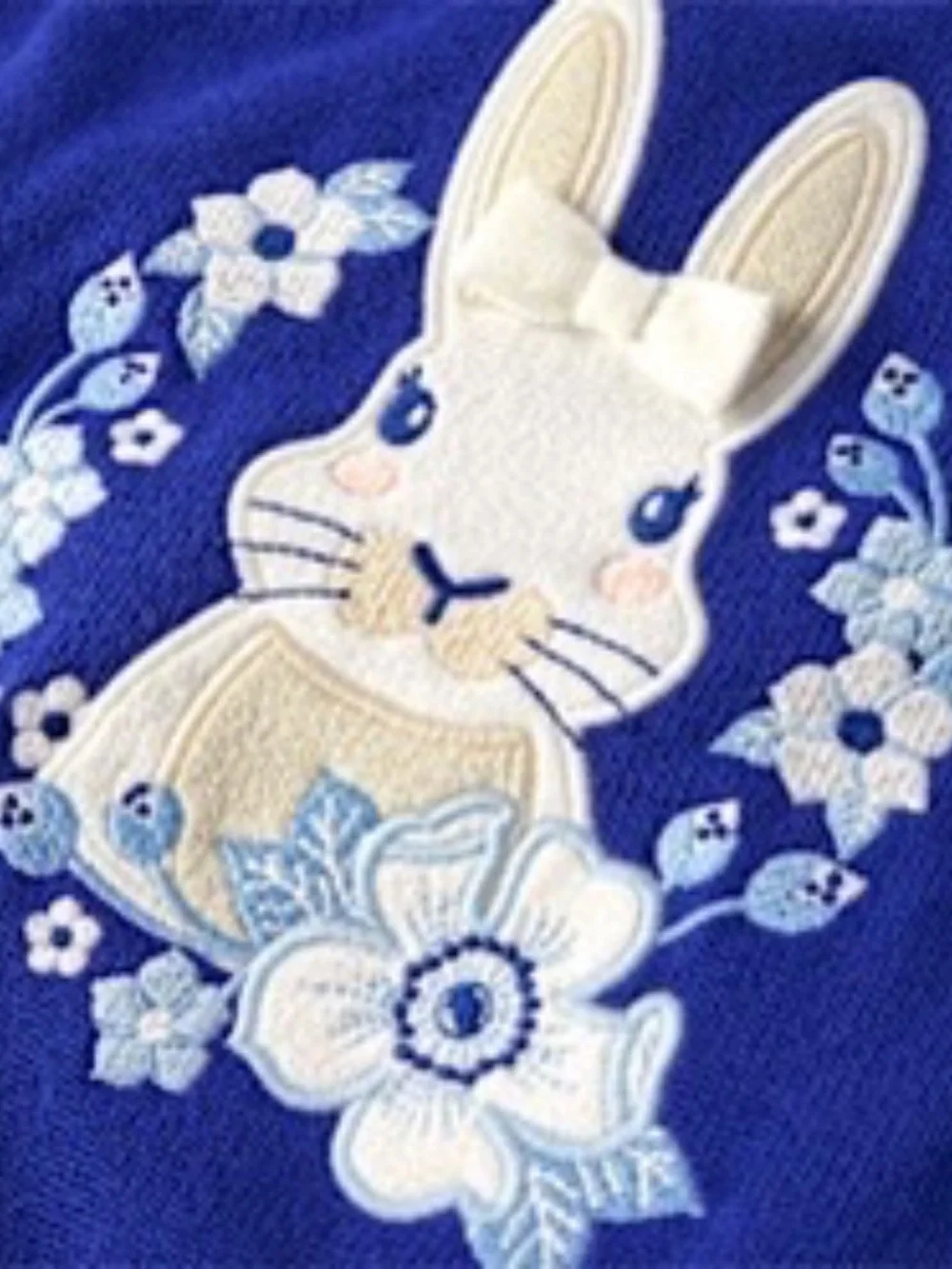 Gymboree Embroidered Floral Bunny Sweater Toddler Girls Size 3T